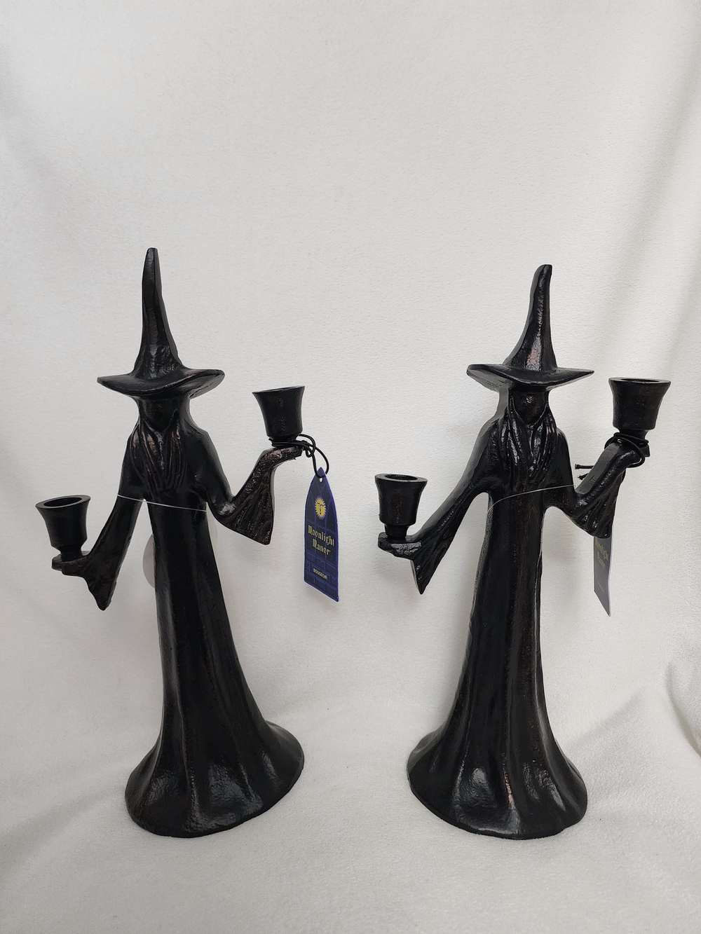 Black Witch Candlestick Holder Set - Unbranded